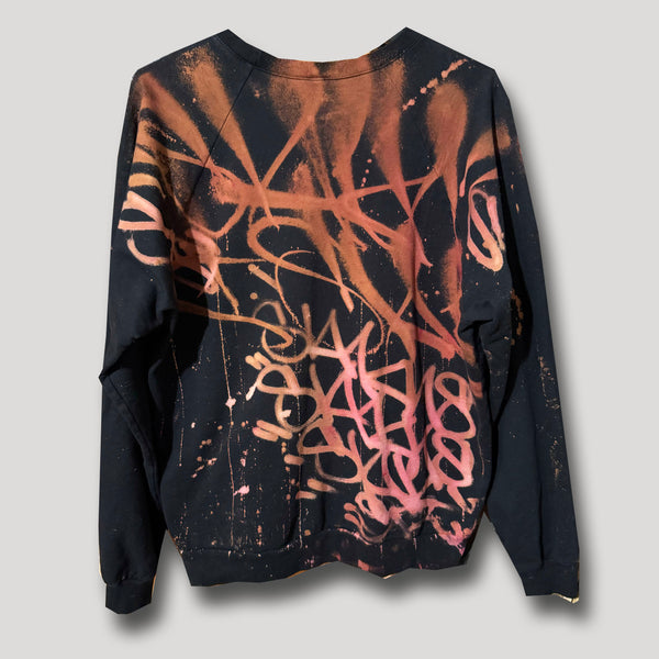 BLACK NEVER SLEEP URBANxCAMO CREWNECK LARGE