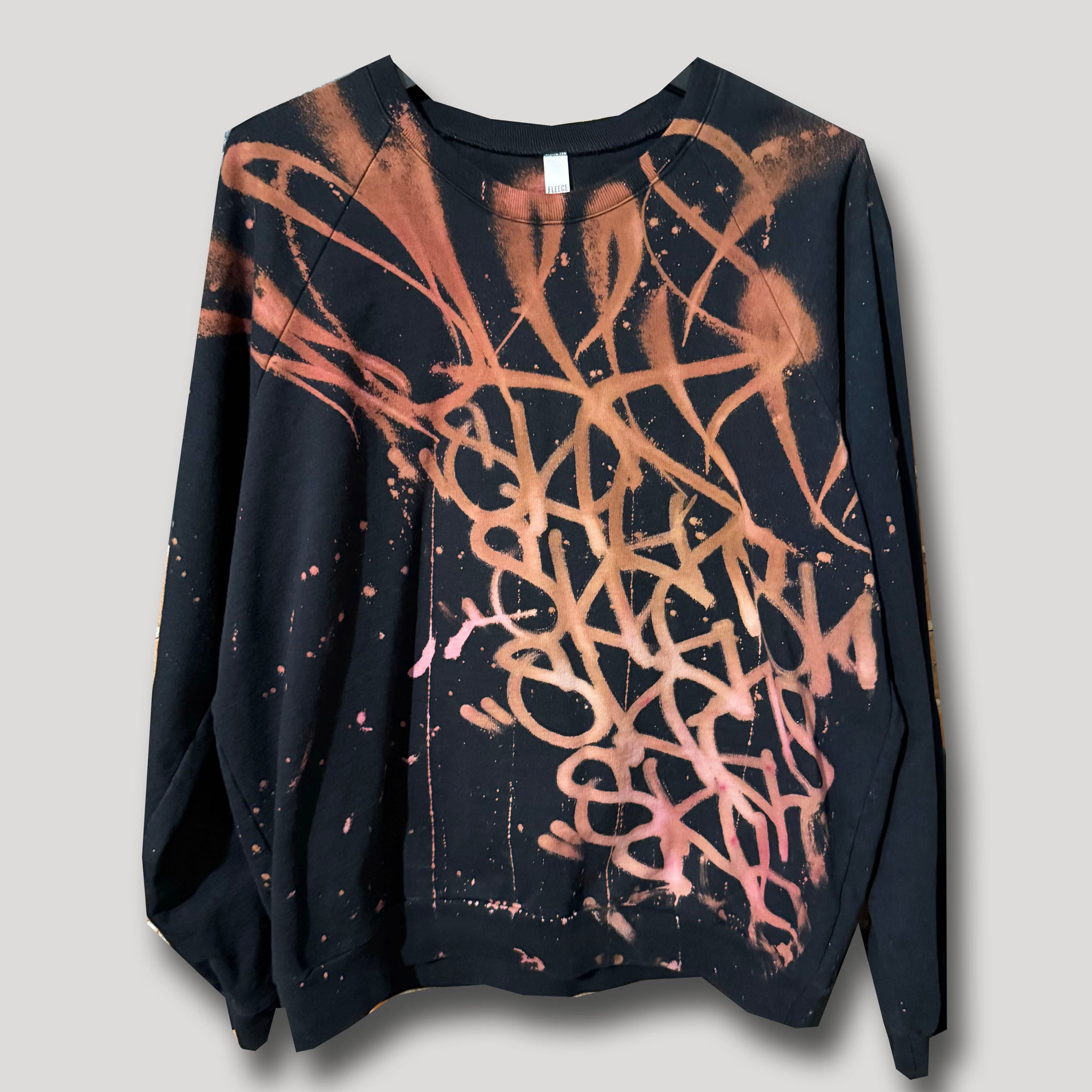 BLACK NEVER SLEEP URBANxCAMO CREWNECK LARGE