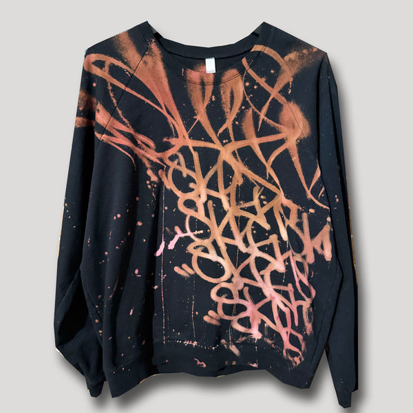 BLACK NEVER SLEEP URBANxCAMO CREWNECK LARGE