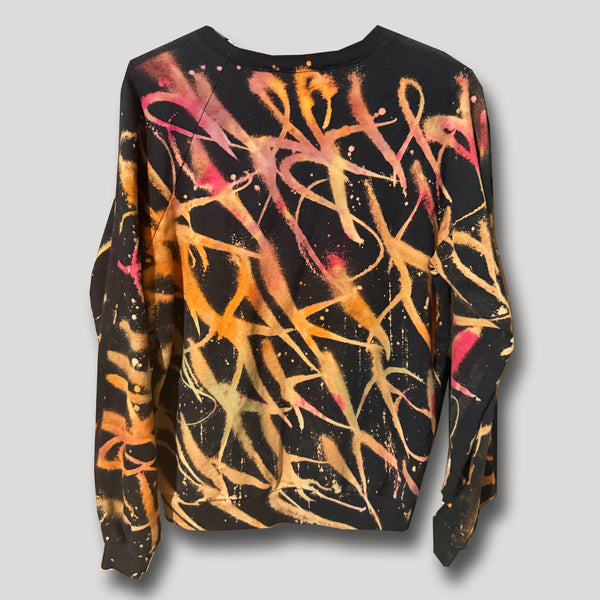 BLACK NEVER SLEEP URBANxCAMO CREWNECK MEDIUM