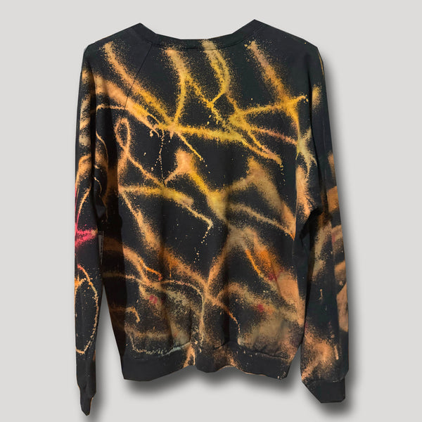 BLACK NEVER SLEEP URBANxCAMO CREWNECK LARGE