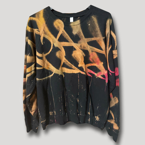 BLACK NEVER SLEEP URBANxCAMO CREWNECK LARGE