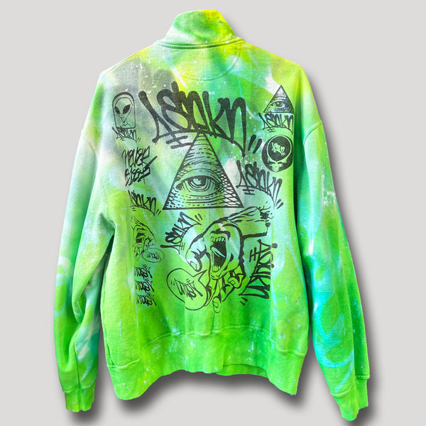NEVER SLEEP URBANxCAMO ZIPPER UP L