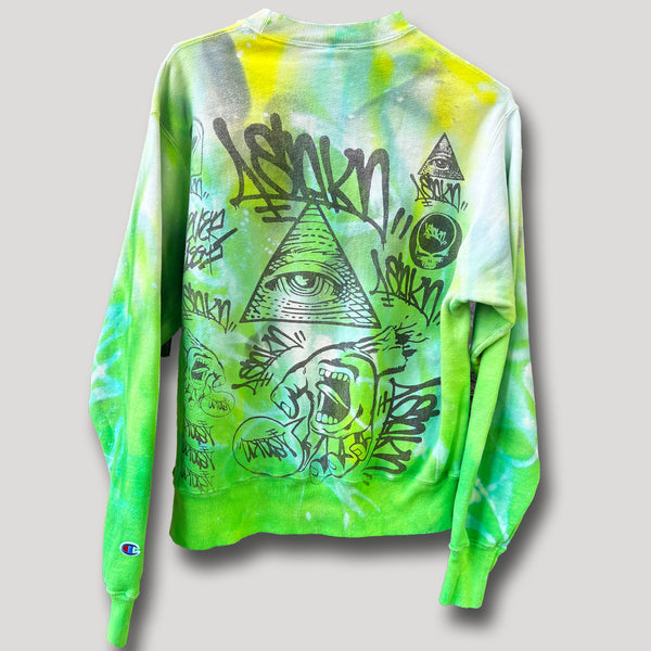 NEVER SLEEP URBANxCAMO CREWNECK SIZE XL