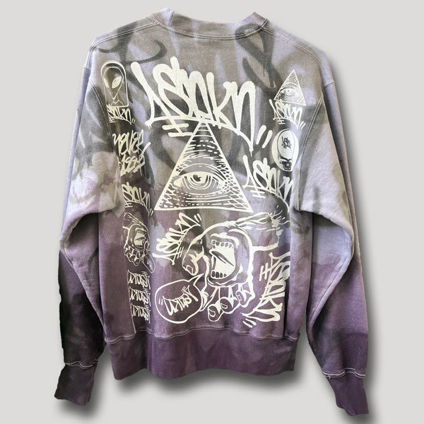 NEVER SLEEP URBANxCAMO CREWNECK SIZE XL