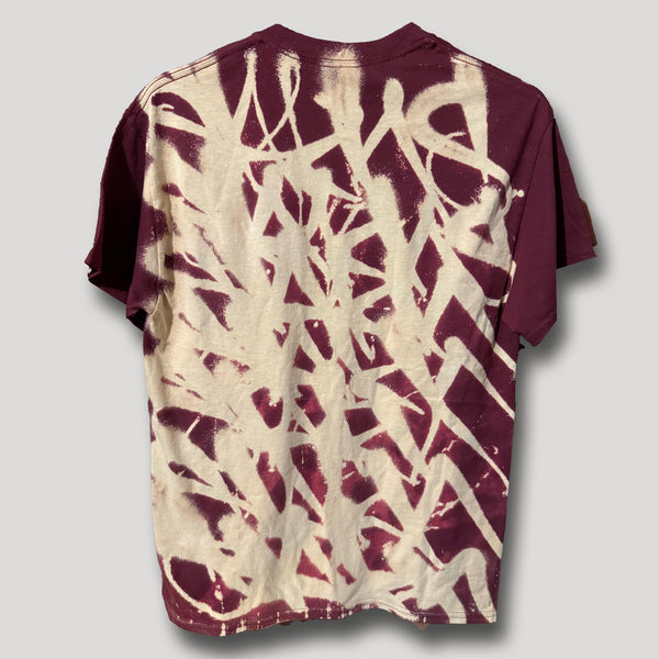 MAROON T SHIRT URBAN X CAMO MEDIUM
