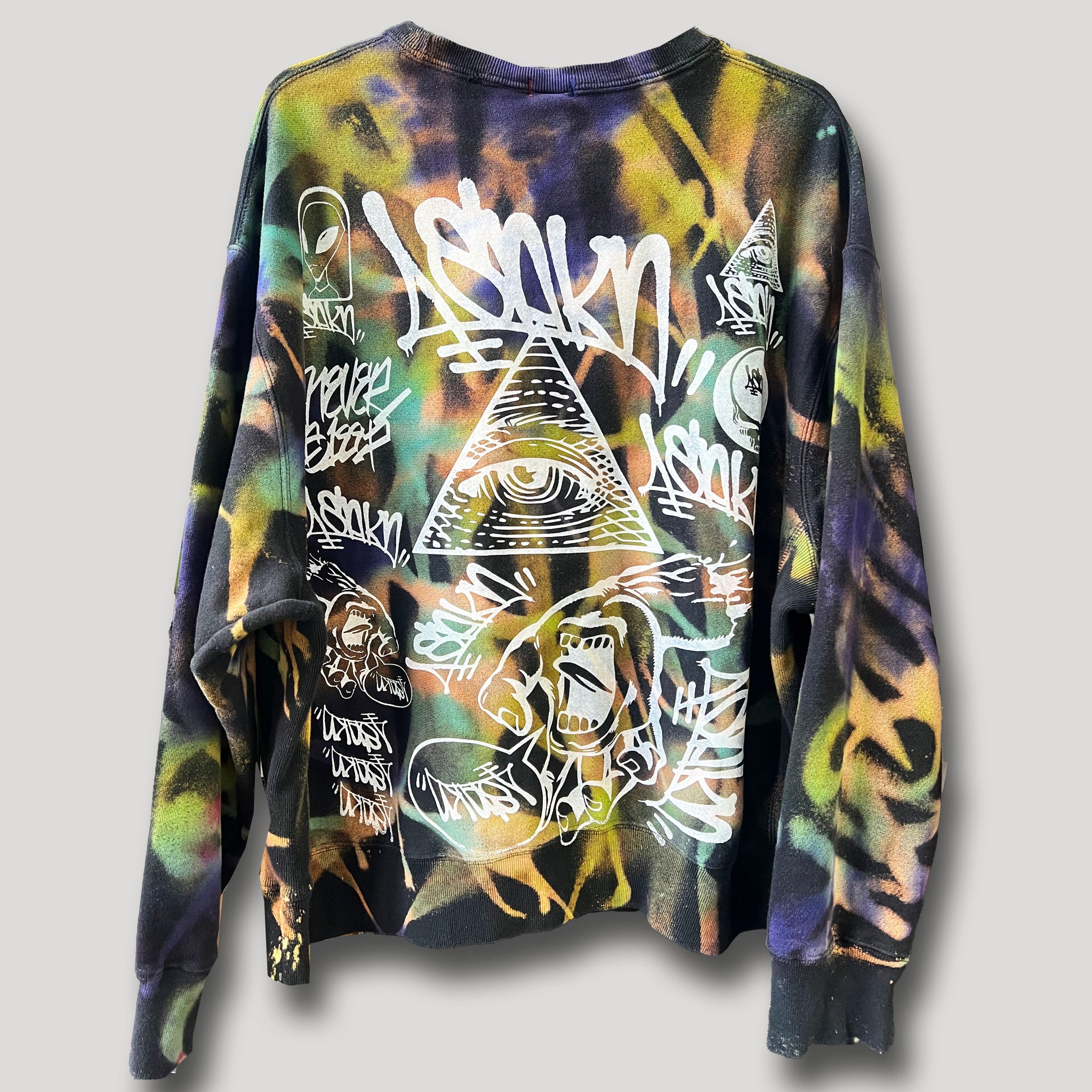 NEVER SLEEP URBANxCAMO CREWNECK XL