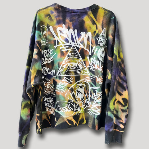 NEVER SLEEP URBANxCAMO CREWNECK XL