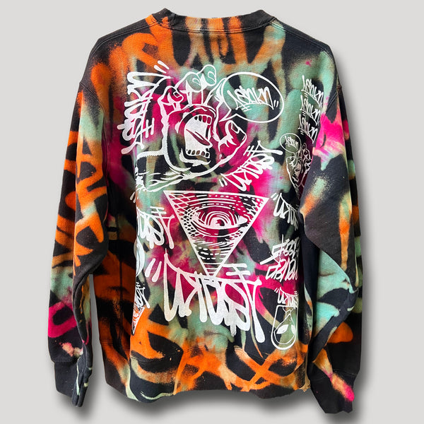 NEVER SLEEP URBANxCAMO CREWNECK XL
