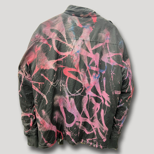 NEVER SLEEP URBAN CAMO MAGENTA & BLACK JACKET L