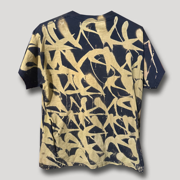 NAVY AND GREEN URBAN X CAMO T SHIRT L