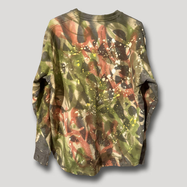 G STAR URBANxCAMO CREWNECK TAN CAMO LARGE