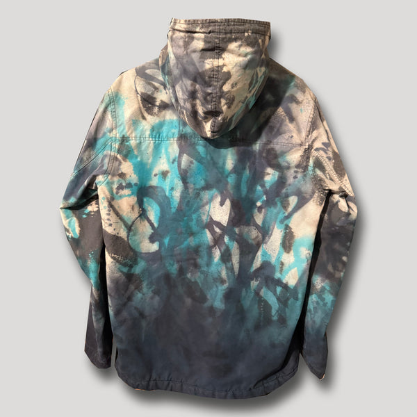 URBAN CAMO x HOODED BLUE SHERPA JACKET