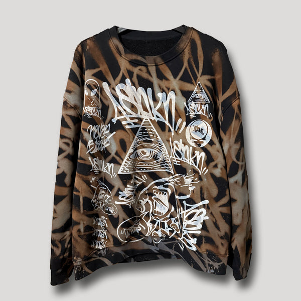 URBANxCAMO CREWNECK BLACK XL