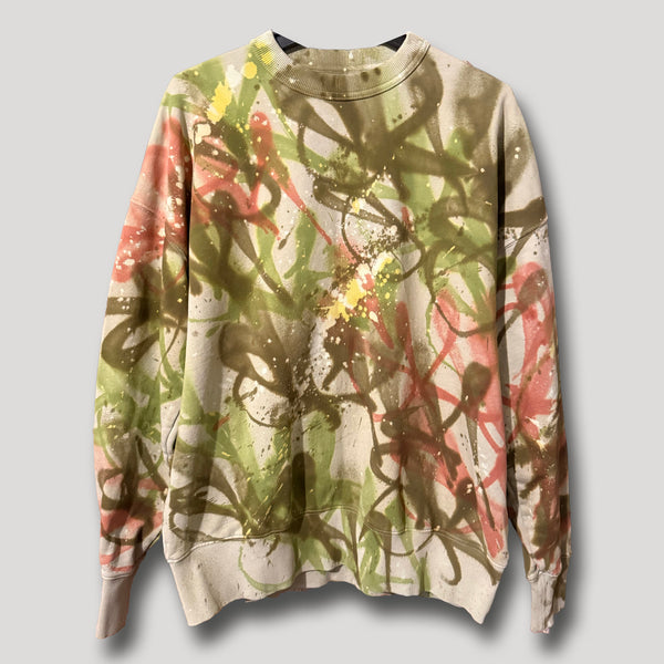 G STAR URBANxCAMO CREWNECK GREEN CAMO XL