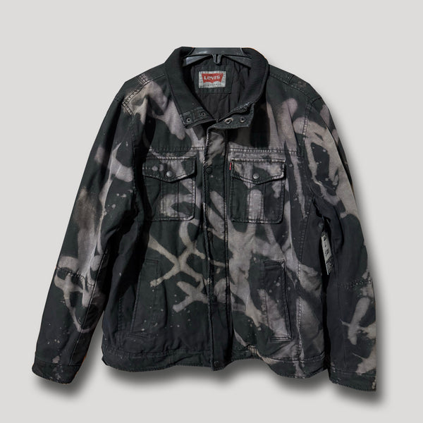 URBAN CAMO xLEVI'S JACKET L BLACK AND PURPLE