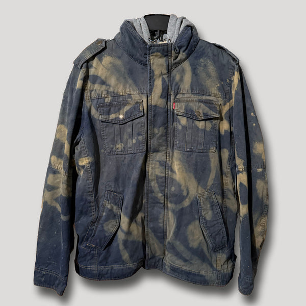 URBAN CAMO x HOODED LEVI'S  SHERPA JACKET L BLACK AND TAN