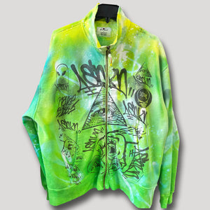 NEVER SLEEP URBANxCAMO ZIPPER UP L