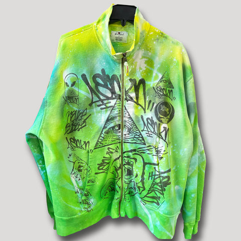 NEVER SLEEP URBANxCAMO ZIPPER UP L