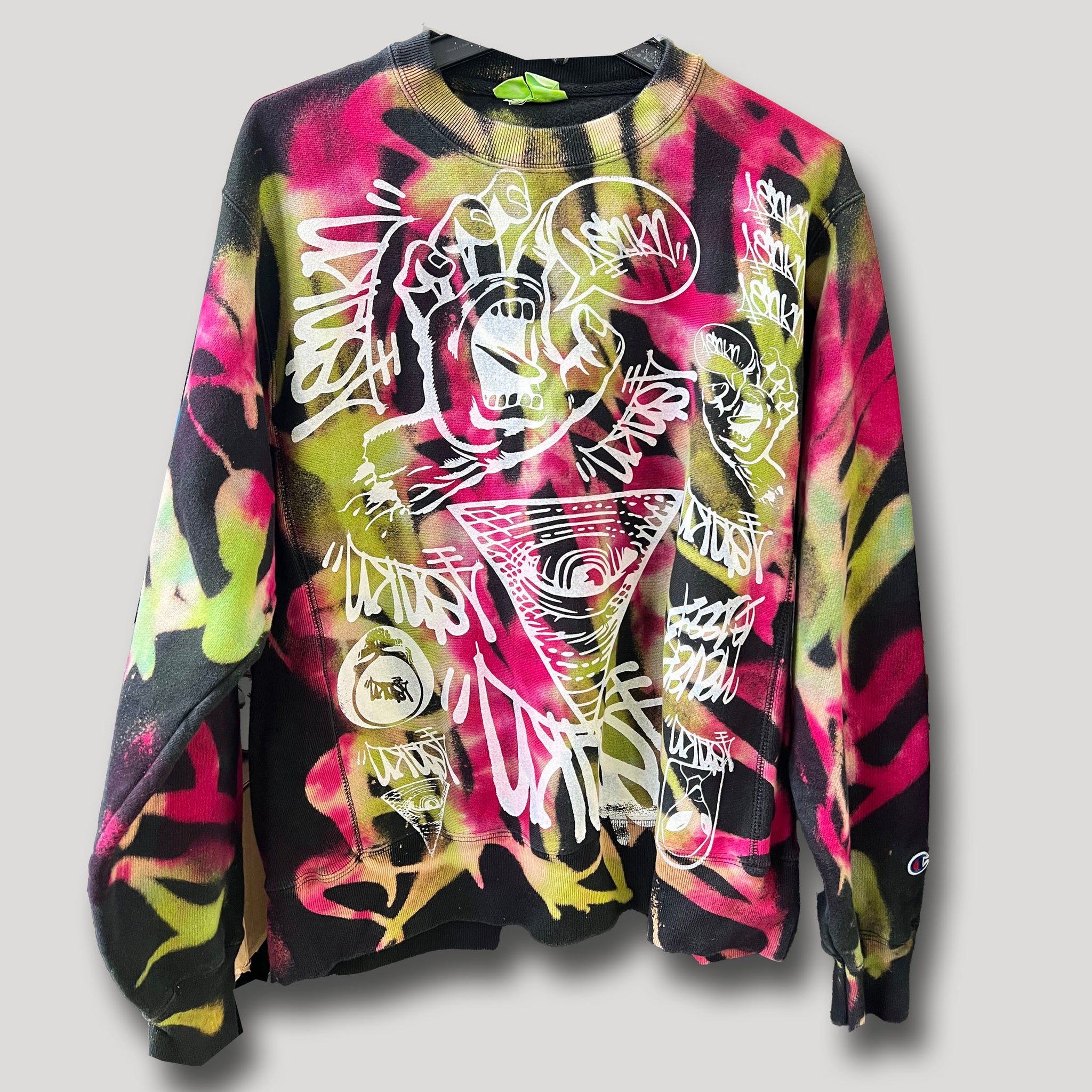 NEVER SLEEP URBANxCAMO CREWNECK SIZE M