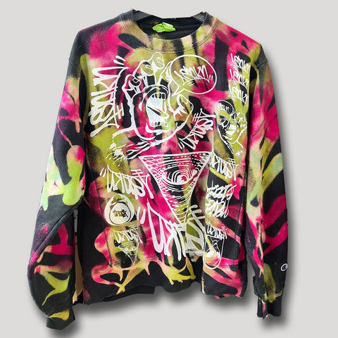NEVER SLEEP URBANxCAMO CREWNECK SIZE M