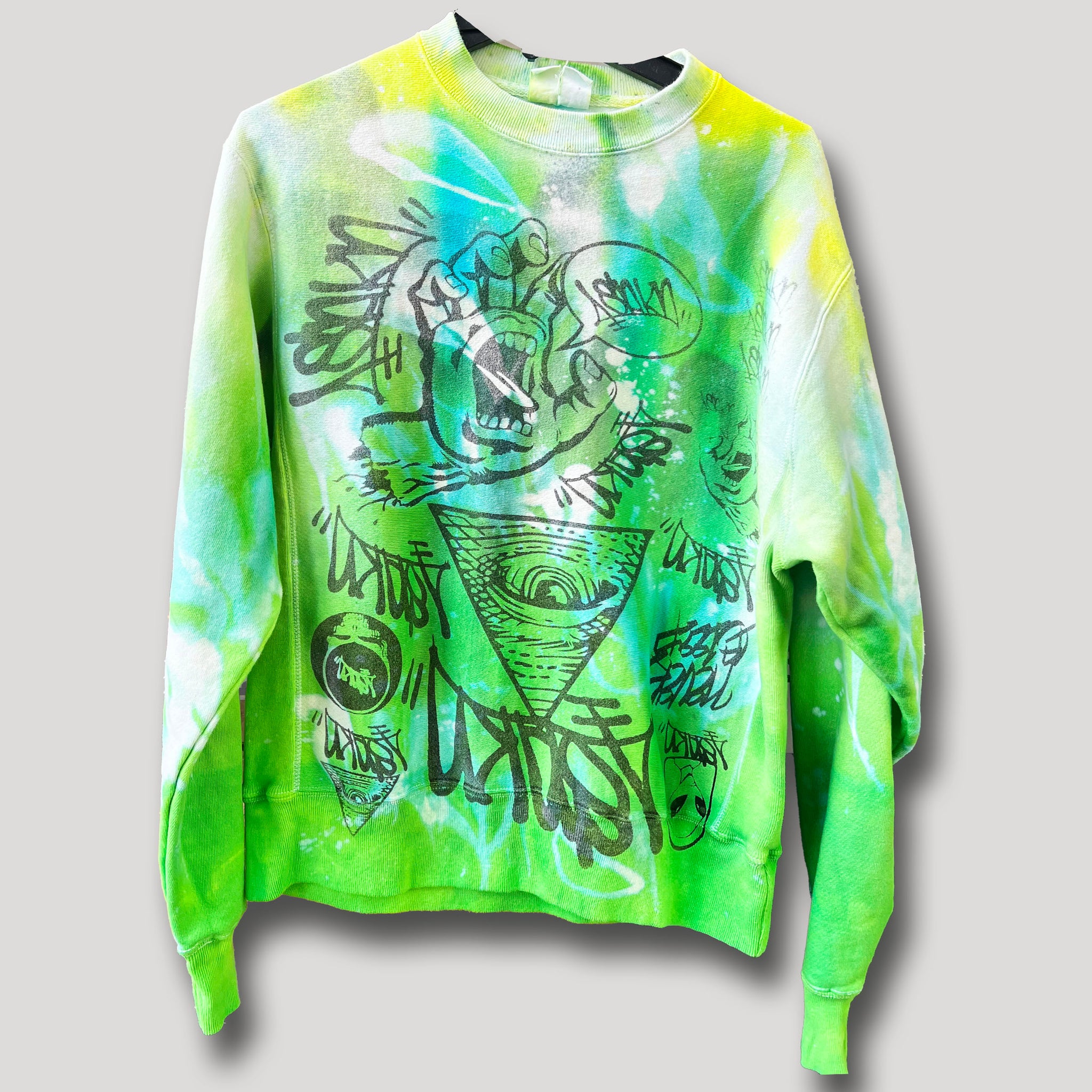 NEVER SLEEP URBANxCAMO CREWNECK SIZE XL
