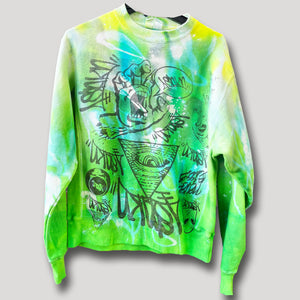 NEVER SLEEP URBANxCAMO CREWNECK SIZE XL