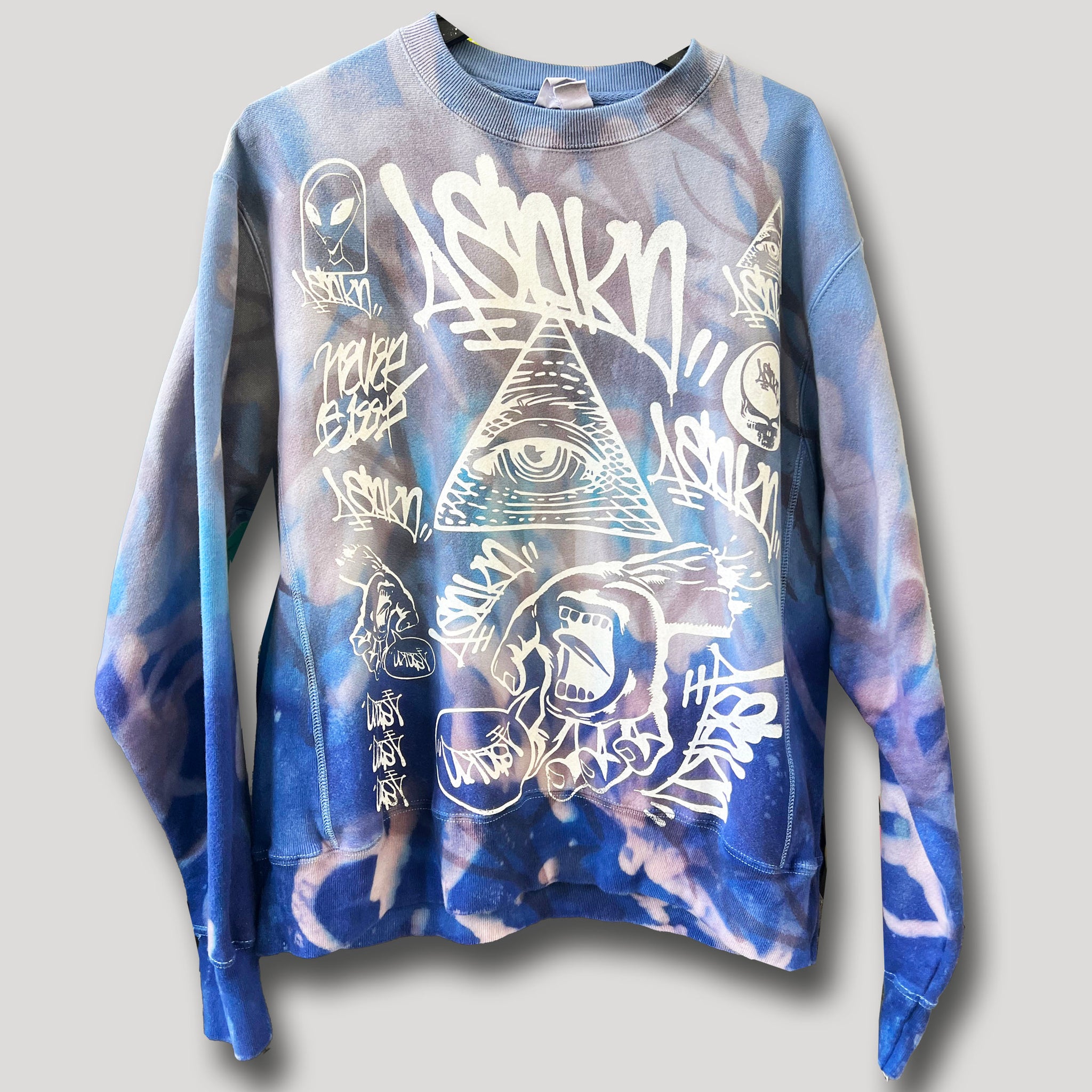 NEVER SLEEP URBANxCAMO CREWNECK L