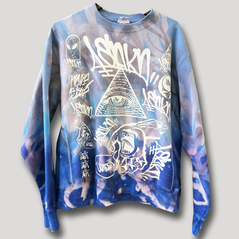 NEVER SLEEP URBANxCAMO CREWNECK L