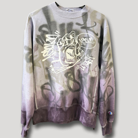 NEVER SLEEP URBANxCAMO CREWNECK SIZE XL