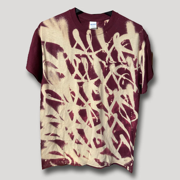 MAROON T SHIRT URBAN X CAMO MEDIUM