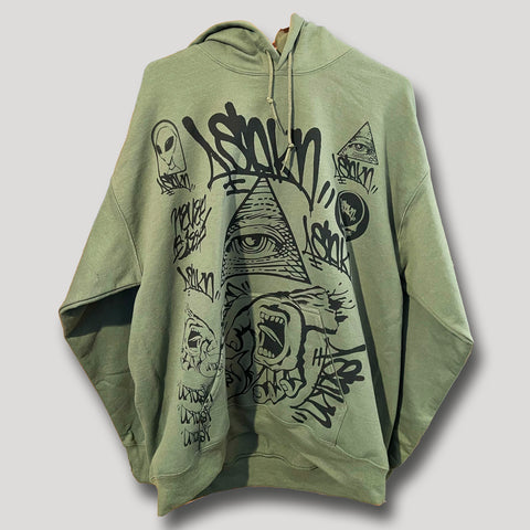 NEVER SLEEP SOLID STREET HOODY L