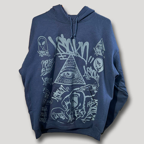 NEVER SLEEP SOLID STREET HOODY L