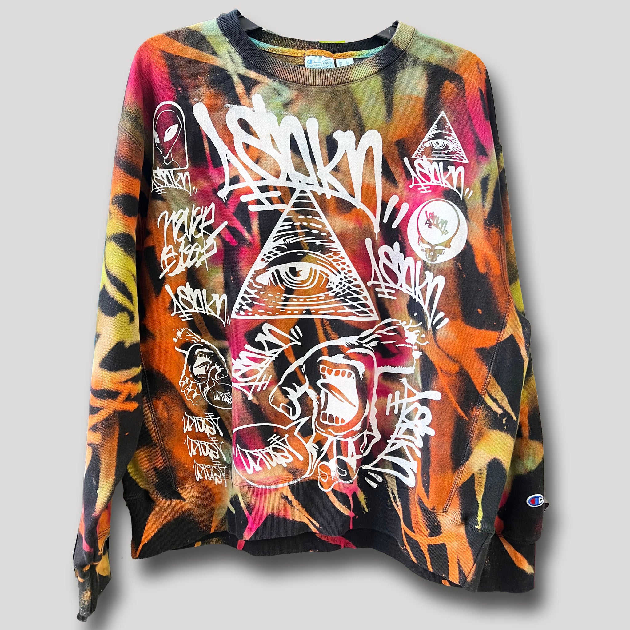 NEVER SLEEP URBANxCAMO CREWNECK L