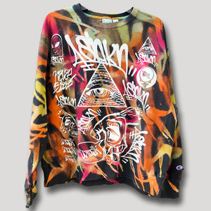 NEVER SLEEP URBANxCAMO CREWNECK L