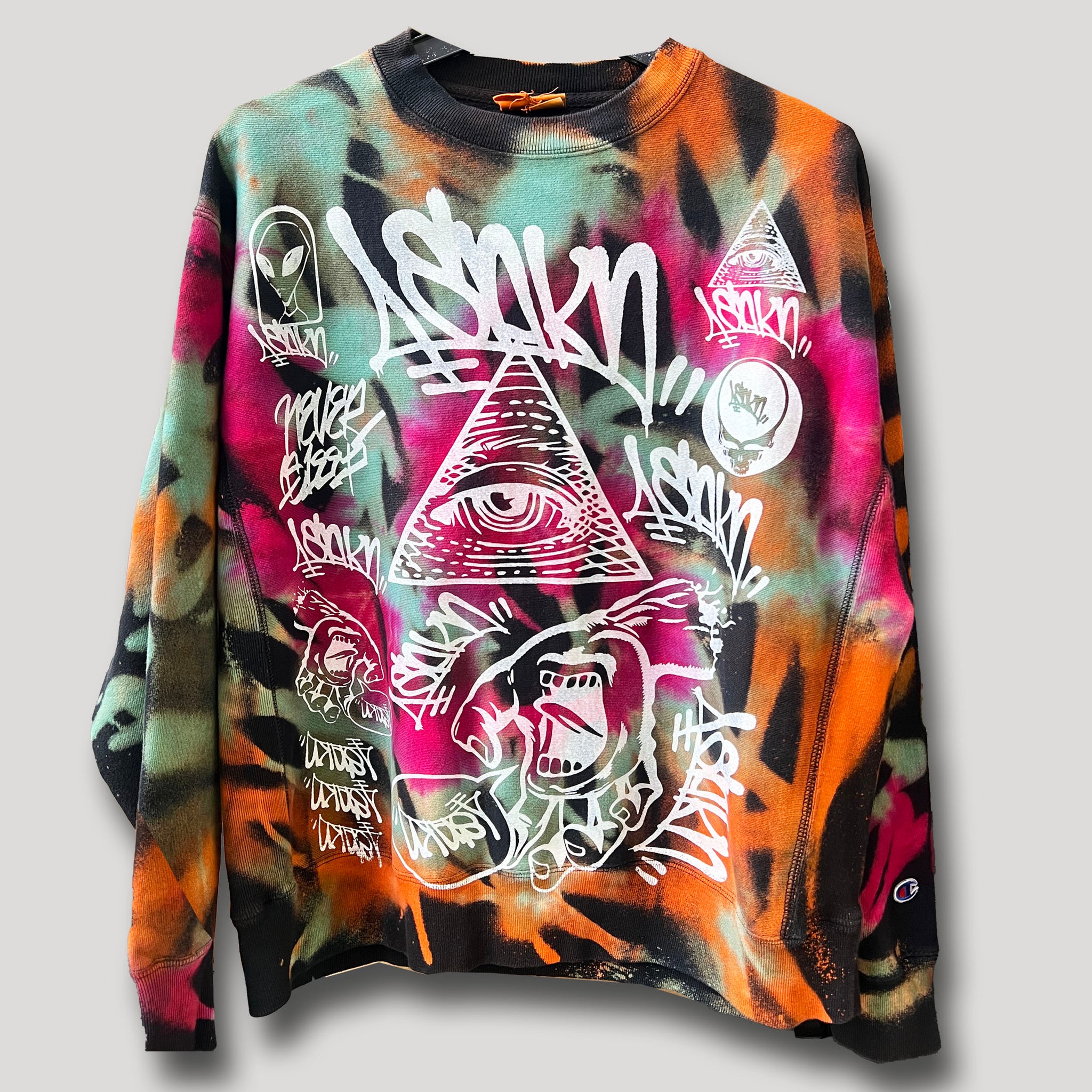 NEVER SLEEP URBANxCAMO CREWNECK XL