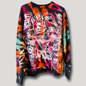 NEVER SLEEP URBANxCAMO CREWNECK XL