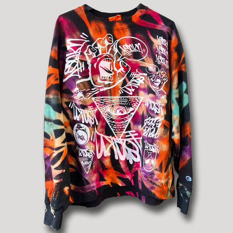 NEVER SLEEP URBANxCAMO CREWNECK XL