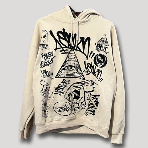 NEVER SLEEP SOLID STREET HOODY XL