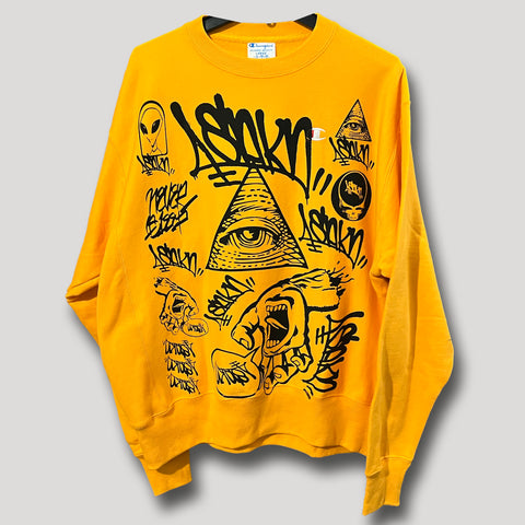 NEVER SLEEP URBANxCAMO CREWNECK L