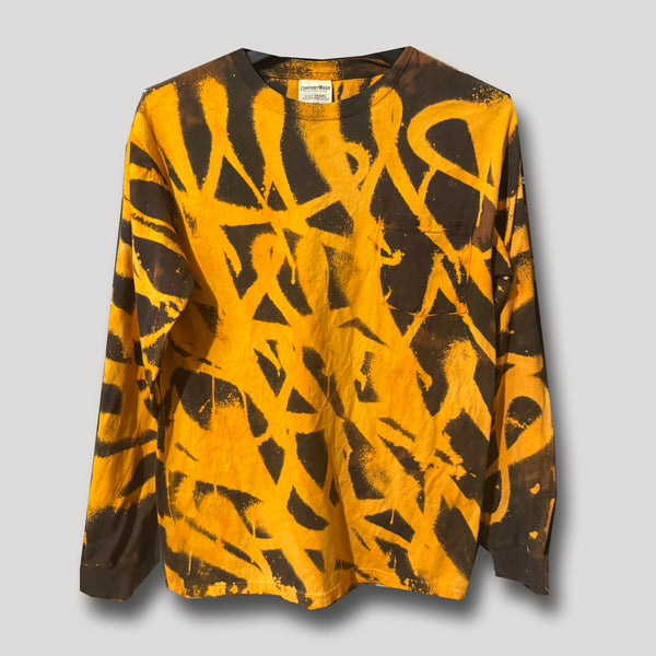 YELLOW AND BLACK LONG SLEEVE SMALL