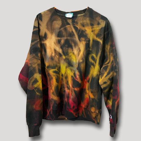 NEVER SLEEP URBANxCAMO CREWNECK XL