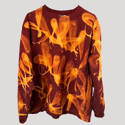 NEVER SLEEP URBANxCAMO CREWNECK L